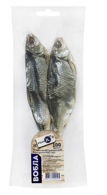 Вобла солено-сушеная 100гр