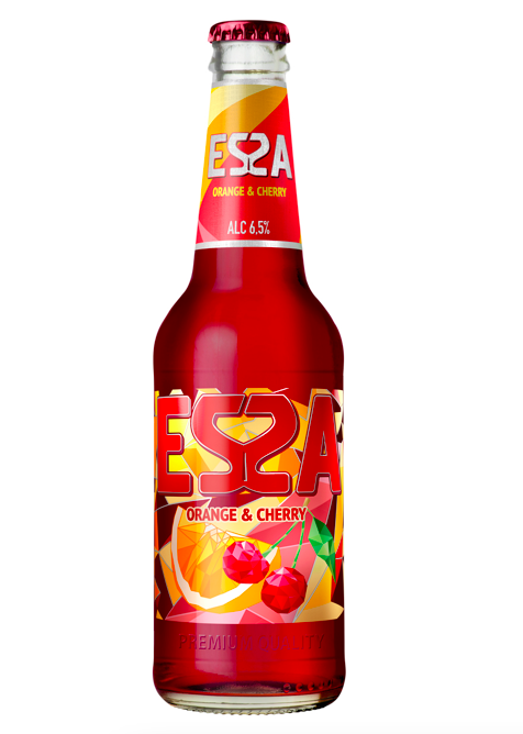Пивной напиток Эсса апельсин и вишня ст. 0.45
