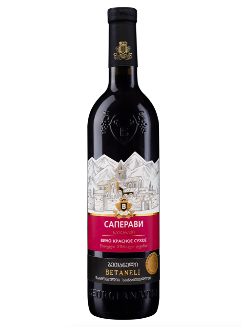 Вино Бетанели Саперави стол.кр.сух 0.75 л